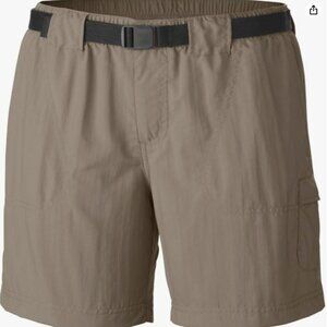 Columbia Womens Omni-Shade UPF 30 Walnut River 6" Shorts (XL, Khaki)